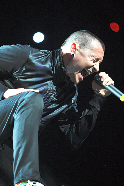 Große Show in der ausverkauften Kölnarena: Linkin Park. – 