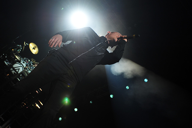 Große Show in der ausverkauften Kölnarena: Linkin Park. – 