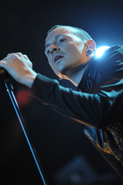 Große Show in der ausverkauften Kölnarena: Linkin Park. – 