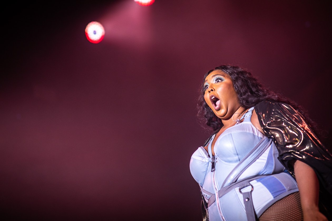 Die Rapperin und Aktivistin 2019 mit dem Album "Cuz I Love You" on tour. – Lizzo.