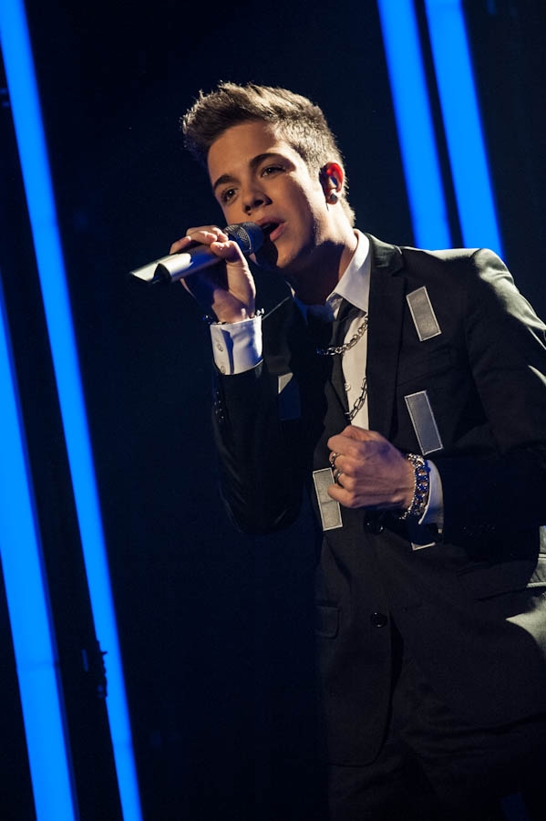 Luca Hänni – Unter den letzten 3 Kandidaten der 9. Staffel. – DSDS 2012 - Das Halbfinale.