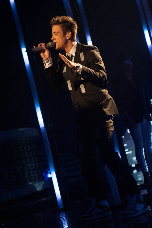 Luca Hänni – Unter den letzten 3 Kandidaten der 9. Staffel. – DSDS 2012 - Das Halbfinale.