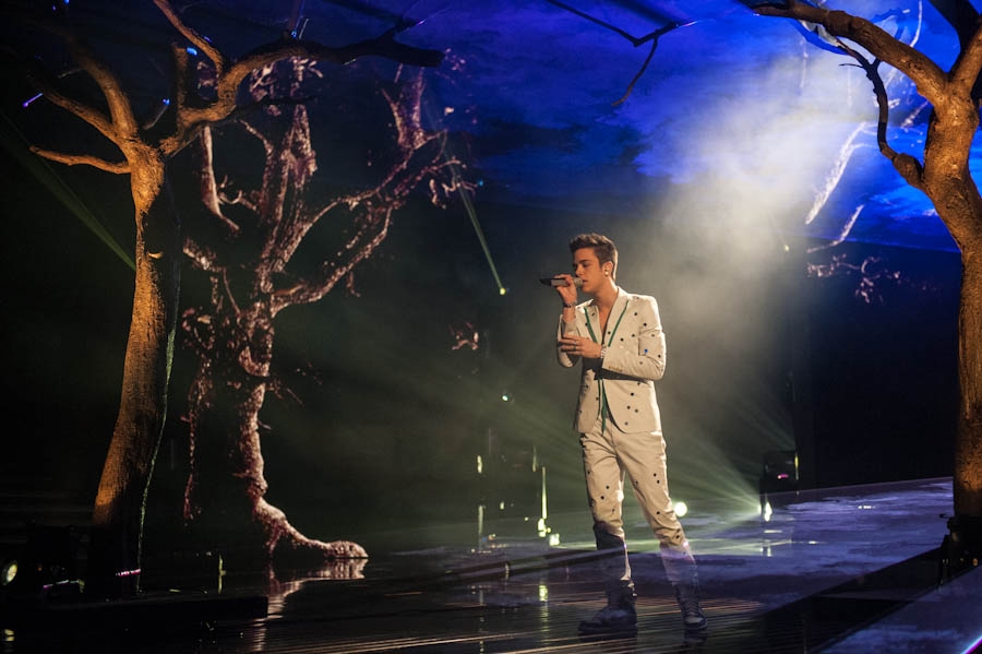 Luca Hänni – Unter den letzten 3 Kandidaten der 9. Staffel. – DSDS 2012 - Das Halbfinale.
