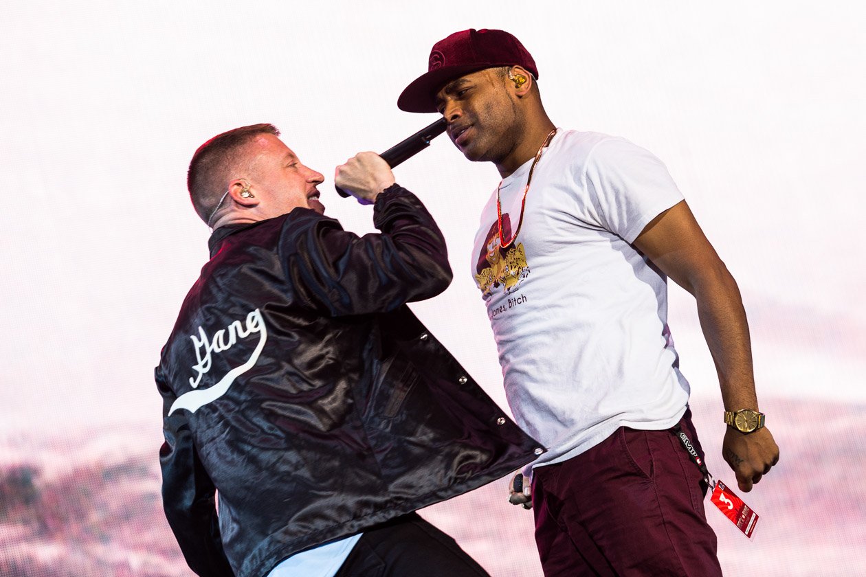 Macklemore &amp; Ryan Lewis gaben als letzter Act am Sonntag Partygas. – Macklemore & Ryan Lewis.