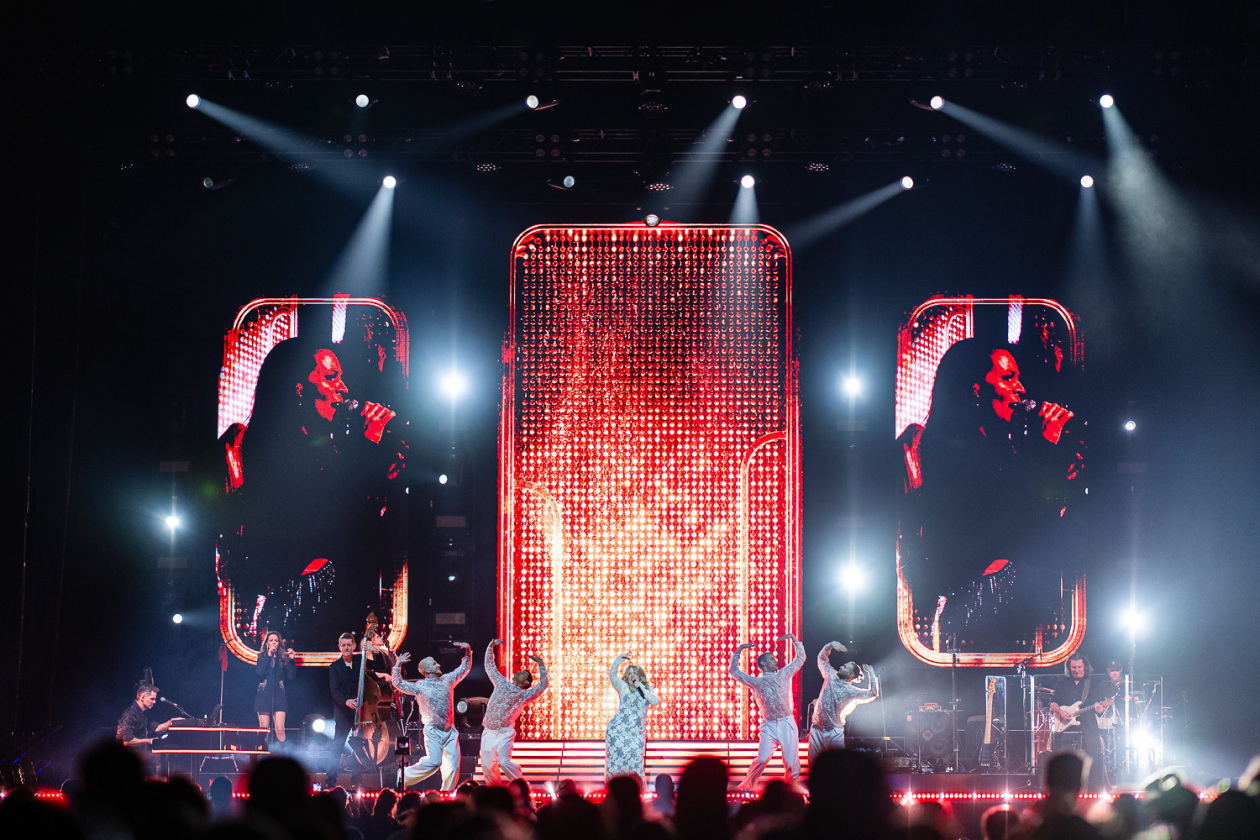 Mit dem immer noch aktuellen Album "Nur Liebe" auf Tournee. – Maite Kelly.
