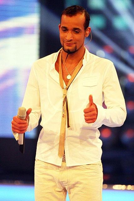Mark Medlock bei den Proben zum 'Viertelfinale'. – 