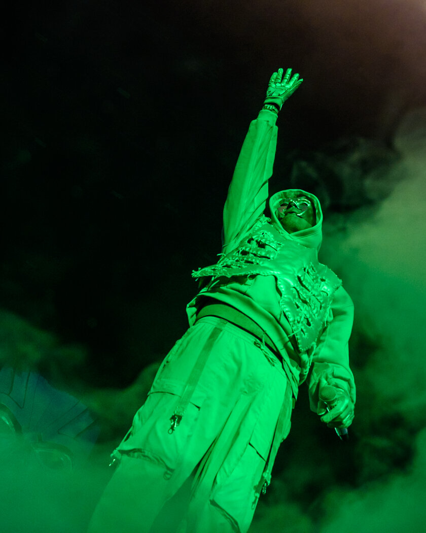 In diesem Jahr auf Abschiedstournee: Marterias grüne Seite. – Marsimoto.