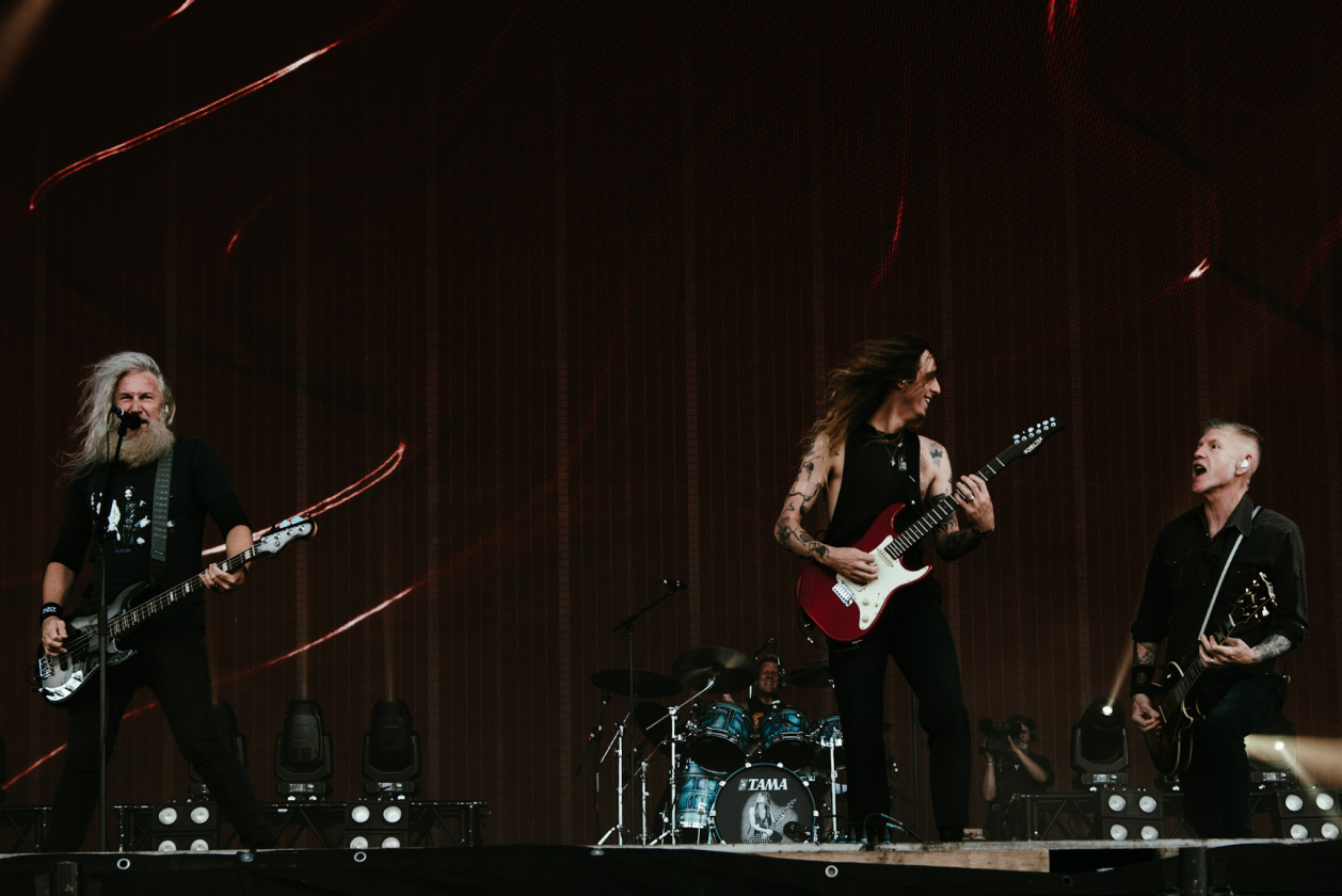 Auf der Faster-Stage am Samstag: Riffgewalt aus Atlanta. – Mastodon.