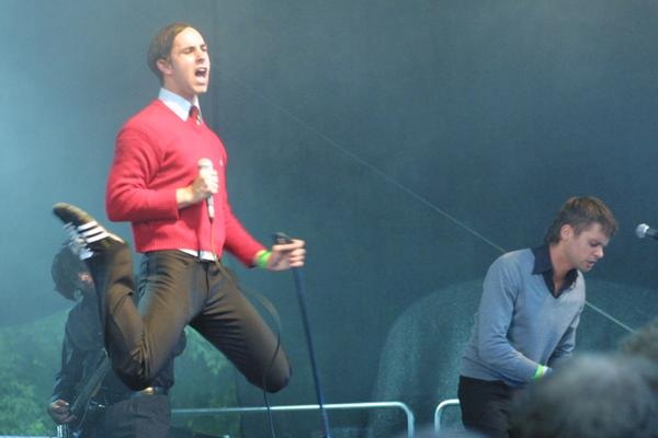 Maximo Park – Extra eingeflogen für das Festival im Jugendpark. – 