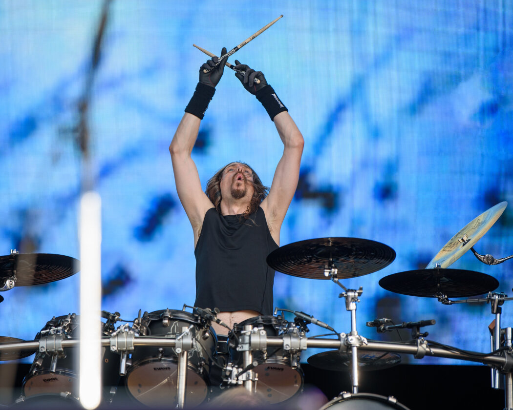 Megadeth – Als Dave Mustaine und Co. die Bühne betreten, geht Wacken steil. – Dirk Verbeuren.