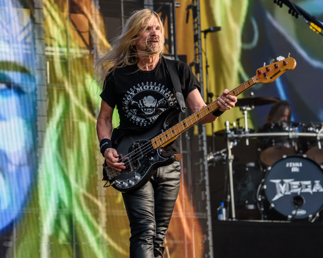 Megadeth – Als Dave Mustaine und Co. die Bühne betreten, geht Wacken steil. – James LoMenzo.