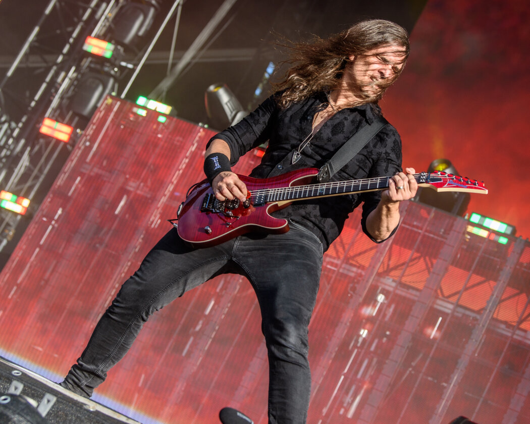 Megadeth – Als Dave Mustaine und Co. die Bühne betreten, geht Wacken steil. – Kiko Loureiro.