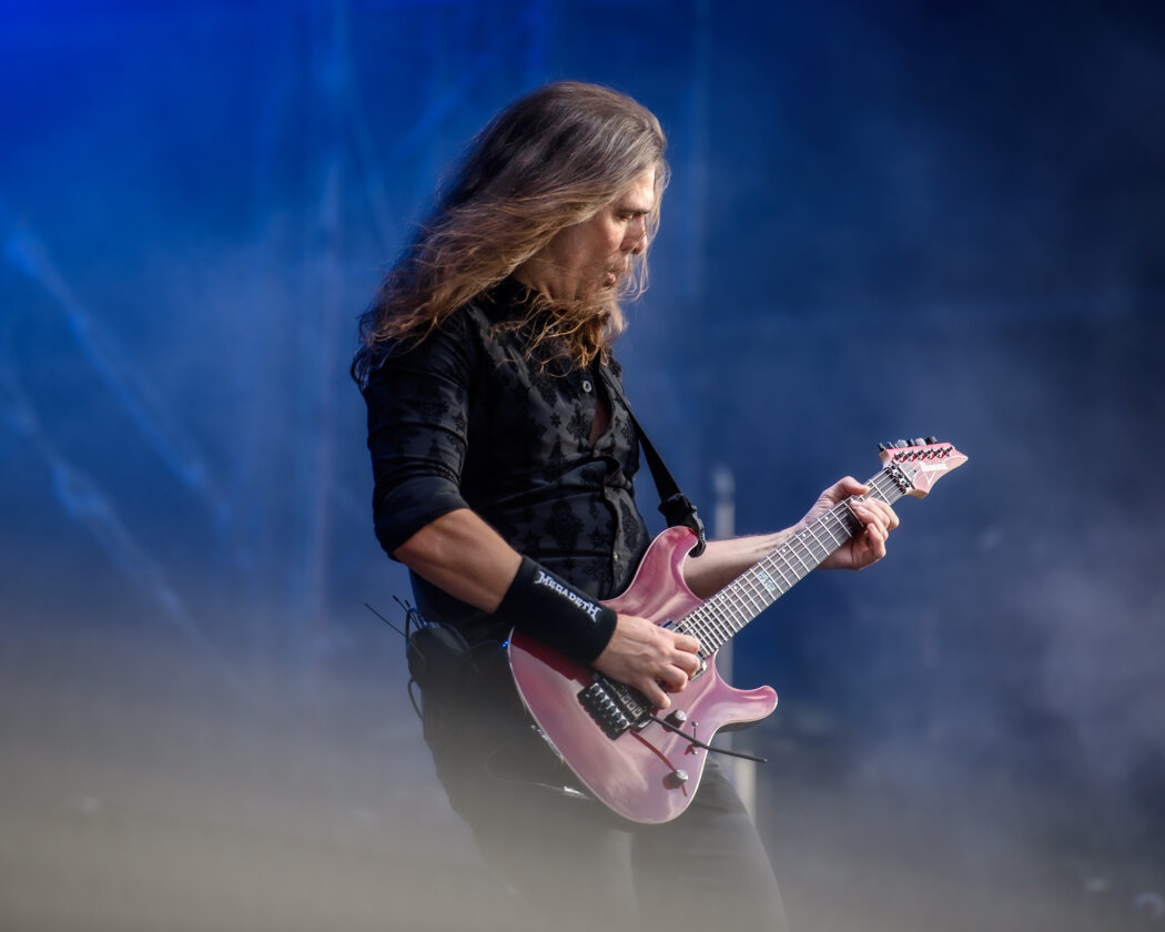 Megadeth – Als Dave Mustaine und Co. die Bühne betreten, geht Wacken steil. – Kiko Loureiro.