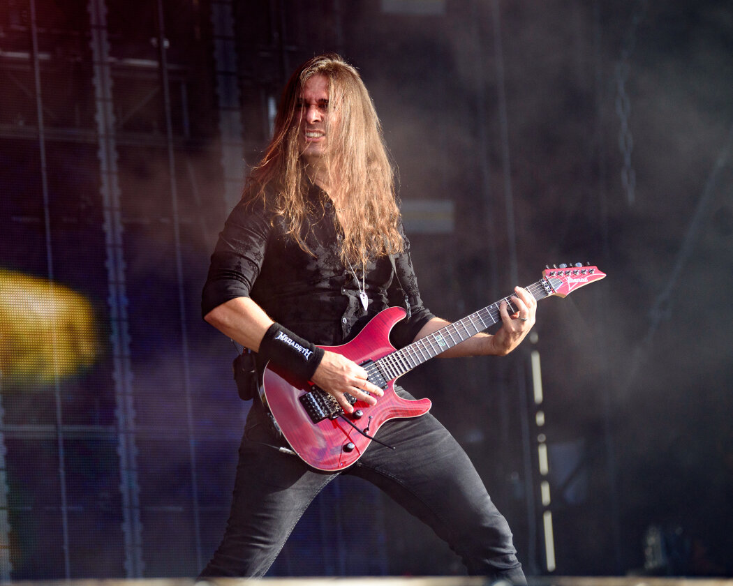 Megadeth – Als Dave Mustaine und Co. die Bühne betreten, geht Wacken steil. – Kiko Loureiro.