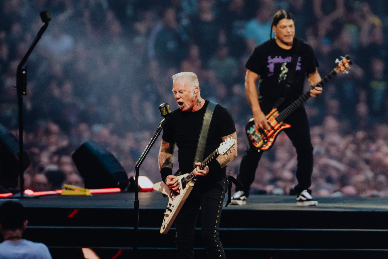 Metallica – James Hetfield und Robert Trujillo.