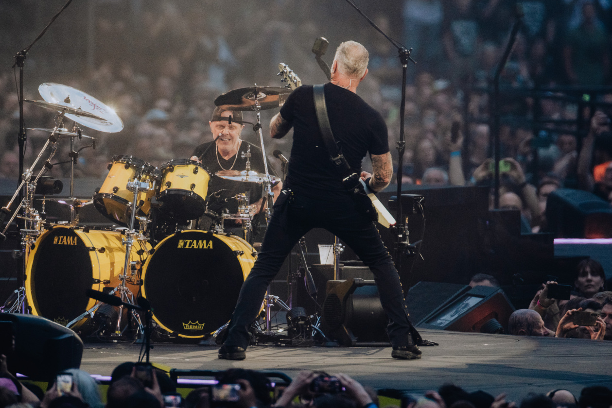 Metallica – Lars Ulrich und James Hetfield.
