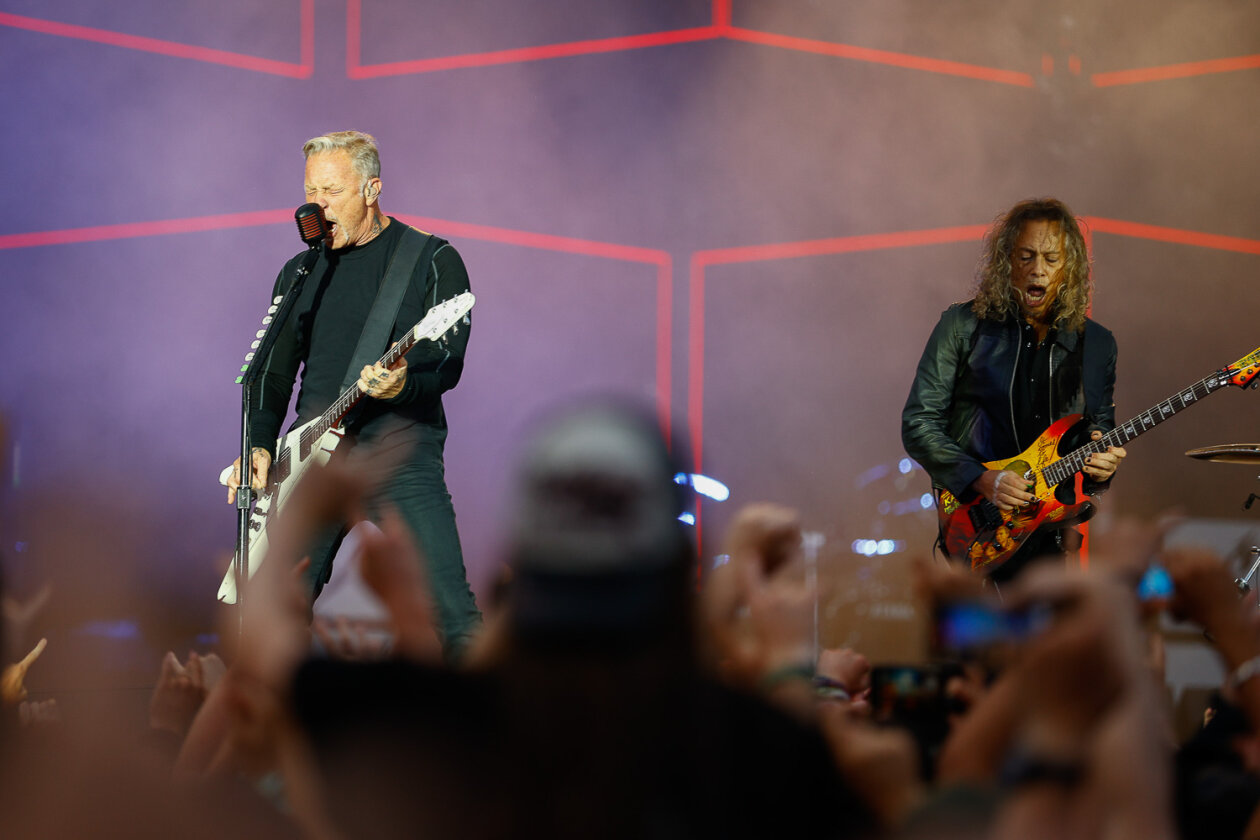 James Hetfield und Co. bei der Download-Premiere am Hockenheimring. – Metallica.