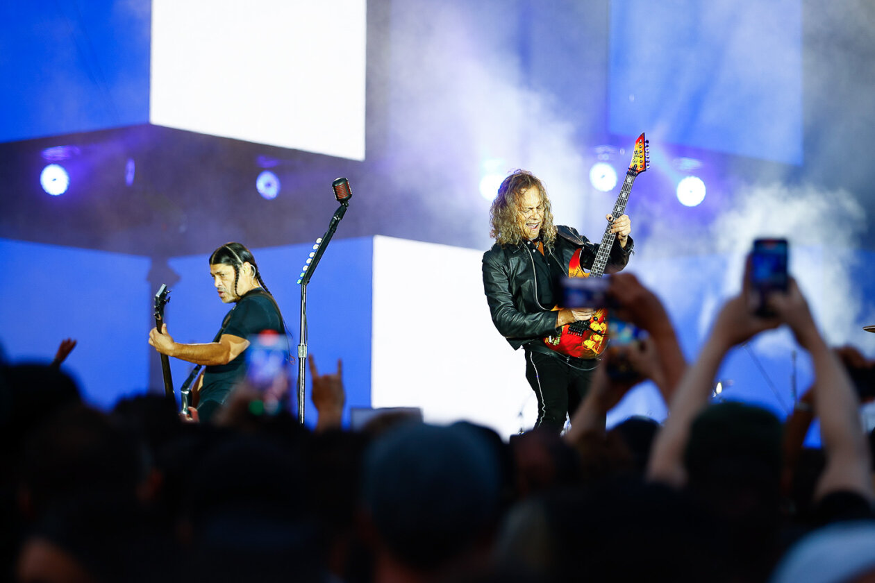 James Hetfield und Co. bei der Download-Premiere am Hockenheimring. – Metallica.