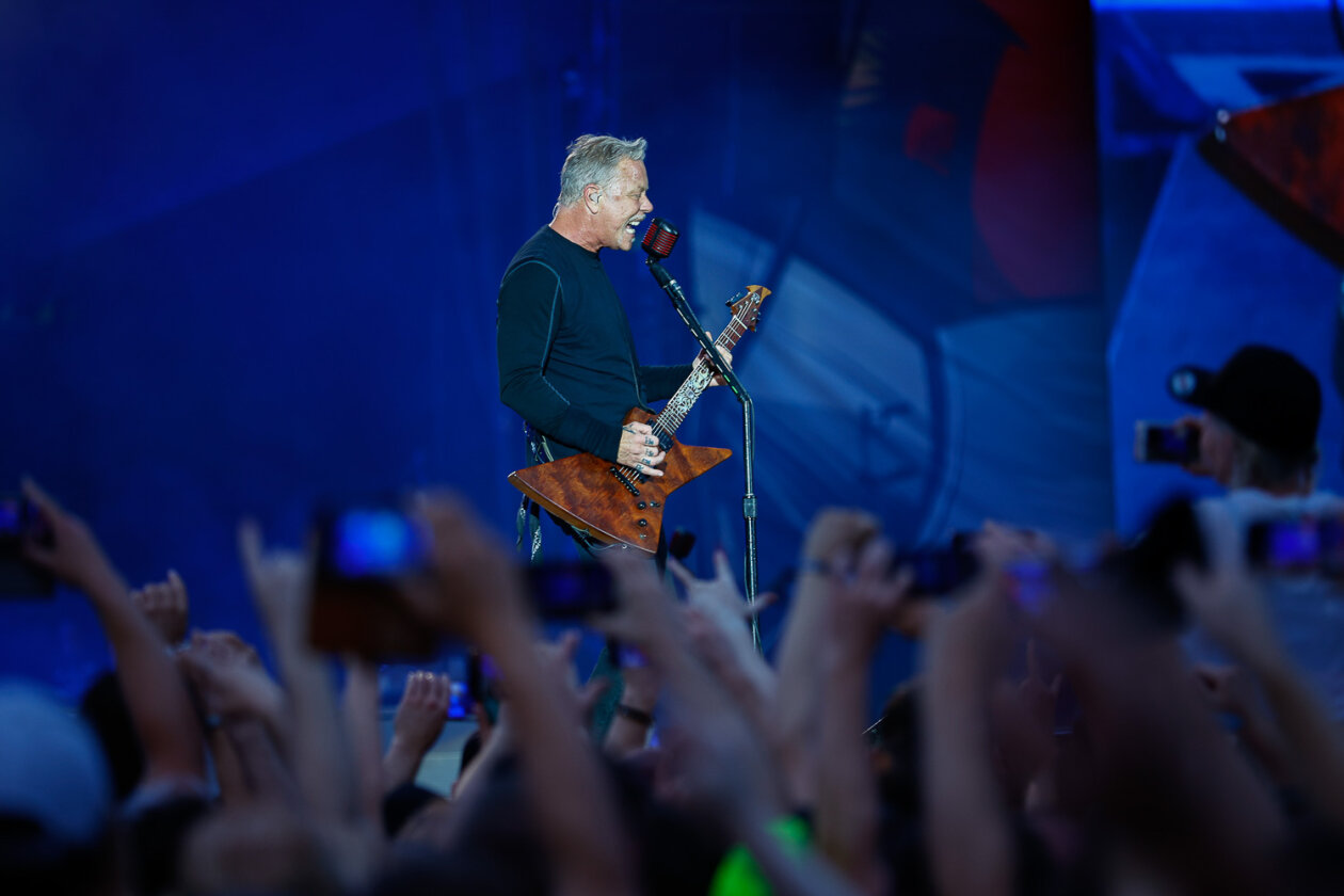 James Hetfield und Co. bei der Download-Premiere am Hockenheimring. – Metallica.