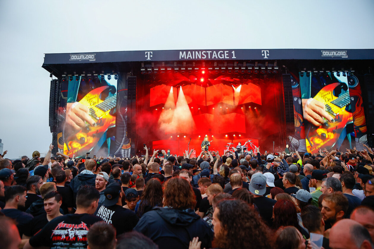 James Hetfield und Co. bei der Download-Premiere am Hockenheimring. – Metallica.