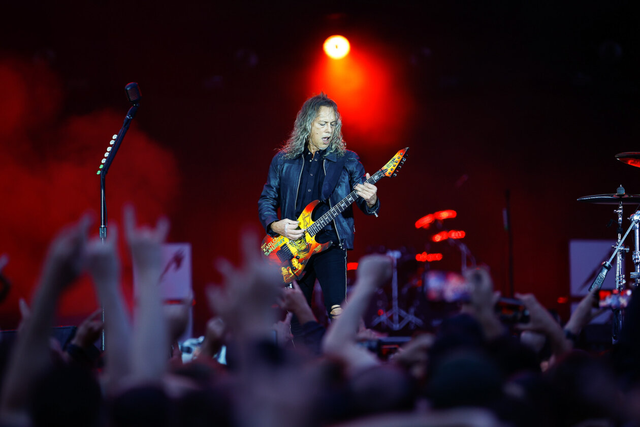 James Hetfield und Co. bei der Download-Premiere am Hockenheimring. – Metallica.
