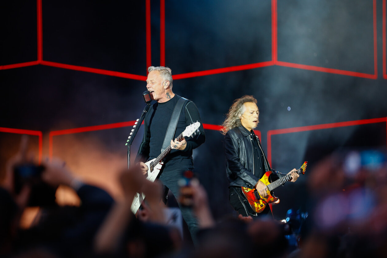 James Hetfield und Co. bei der Download-Premiere am Hockenheimring. – Metallica.