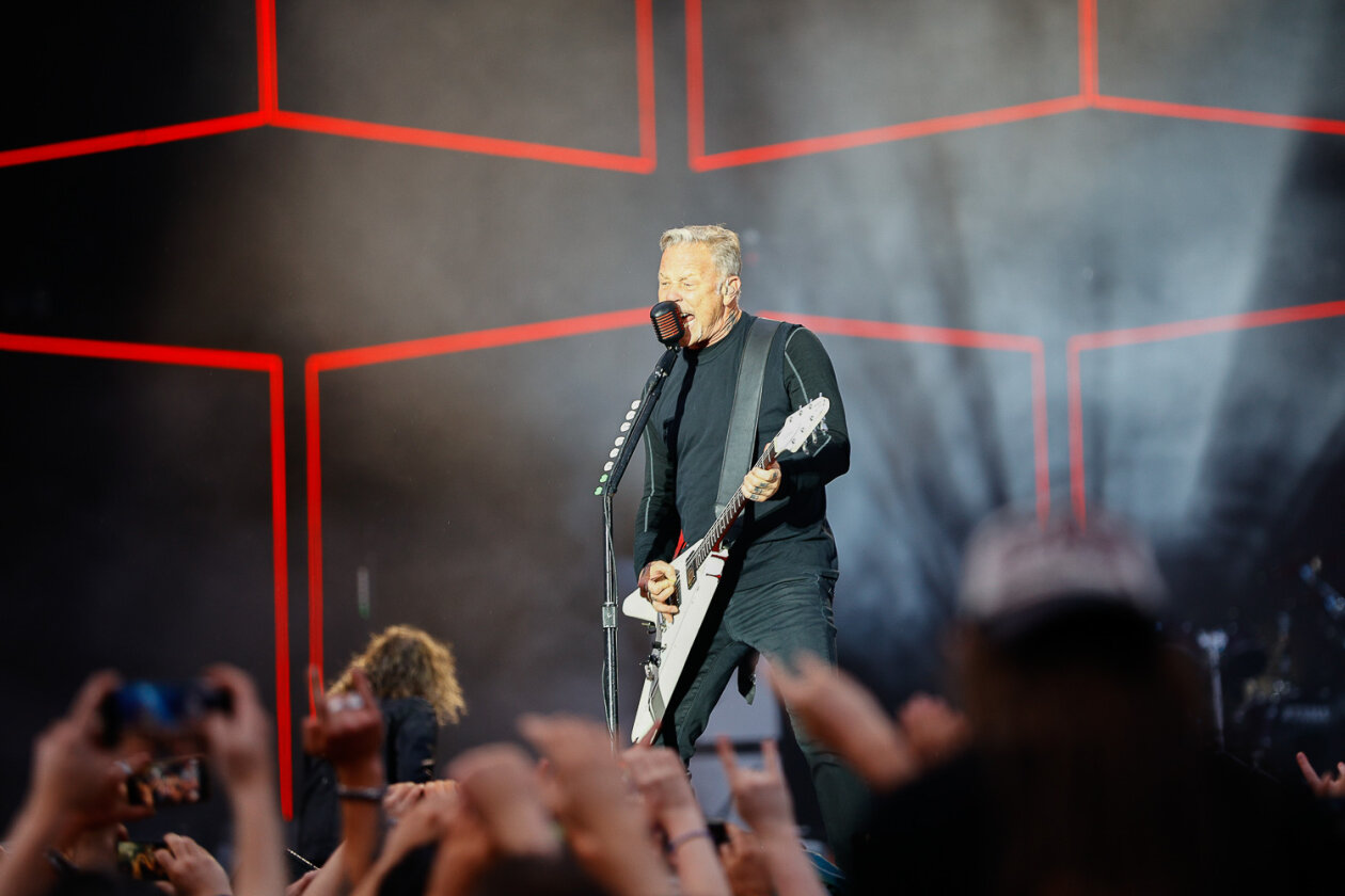 James Hetfield und Co. bei der Download-Premiere am Hockenheimring. – Metallica.