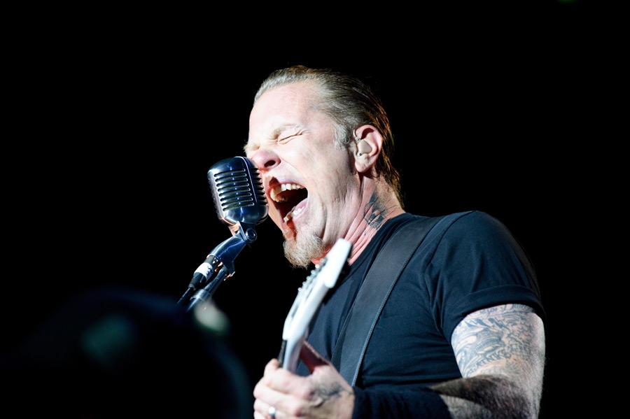 Metallica – Mit den Big Four im französischen Amneville. – Abertaudens waren begeistert: James Hetfield.