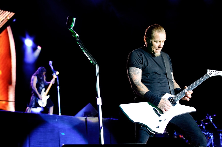 Mit den Big Four im französischen Amneville. – Metallica - immer eine Bank.