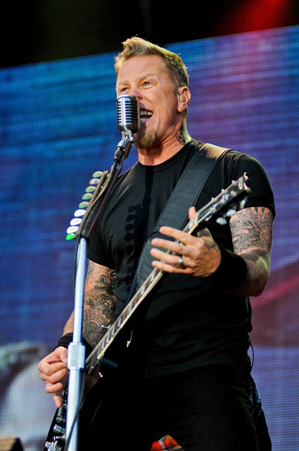 Metallica in Jonschwil 2010. – James Hetfield.