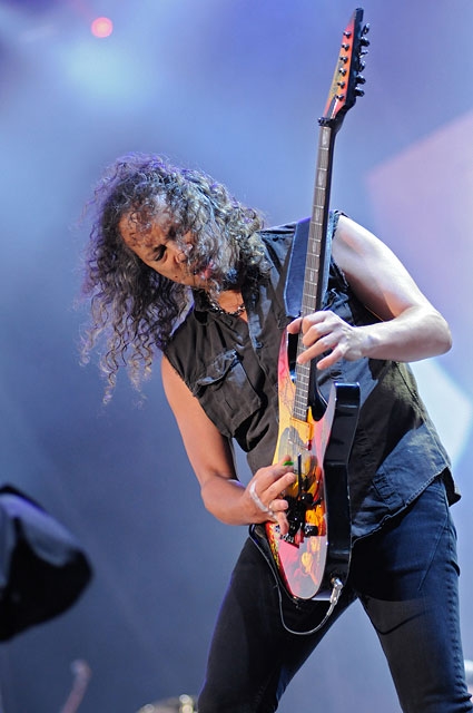 Metallica in Jonschwil 2010. – Kirk Hammett.