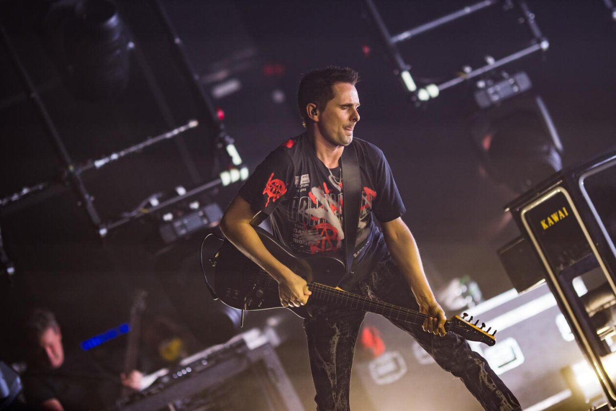 Muse – Mal im etwas kleineren Rahmen: Matthew Bellamy und Co. beim letzten Gig ihrer "October Theatre Tour" im Herbst in der Hauptstadt. – Matthew Bellamy.