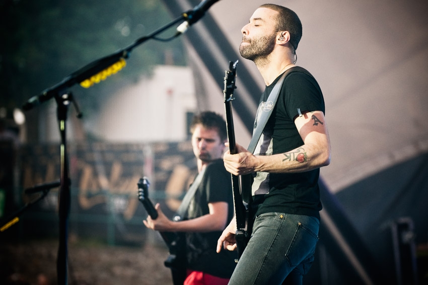 Matthew Bellamy und Kollegen auf der Freilichtbühne. – Muse.