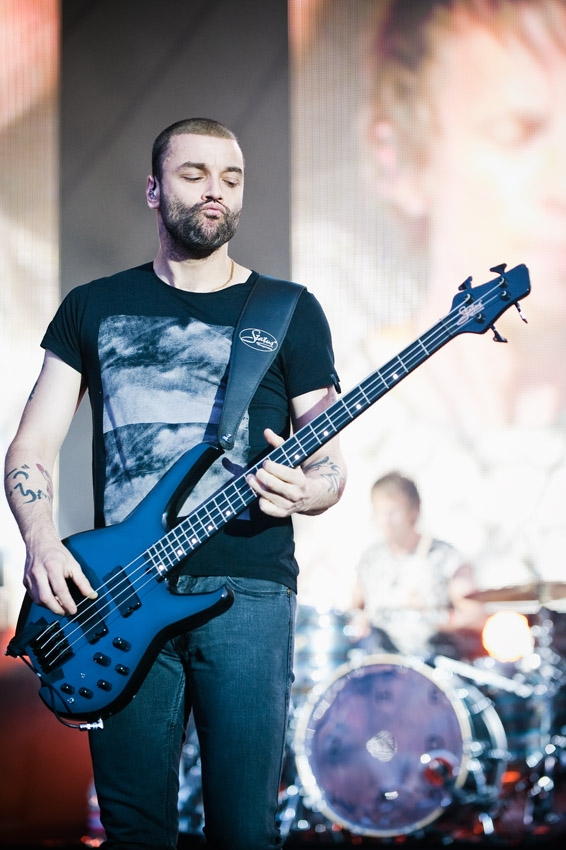 Matthew Bellamy und Kollegen auf der Freilichtbühne. – Muse.