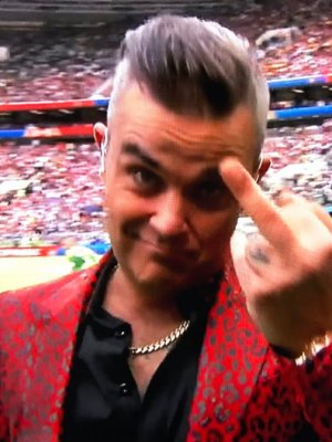 Robbie Williams: Mittelfinger zur WM-Eröffnung