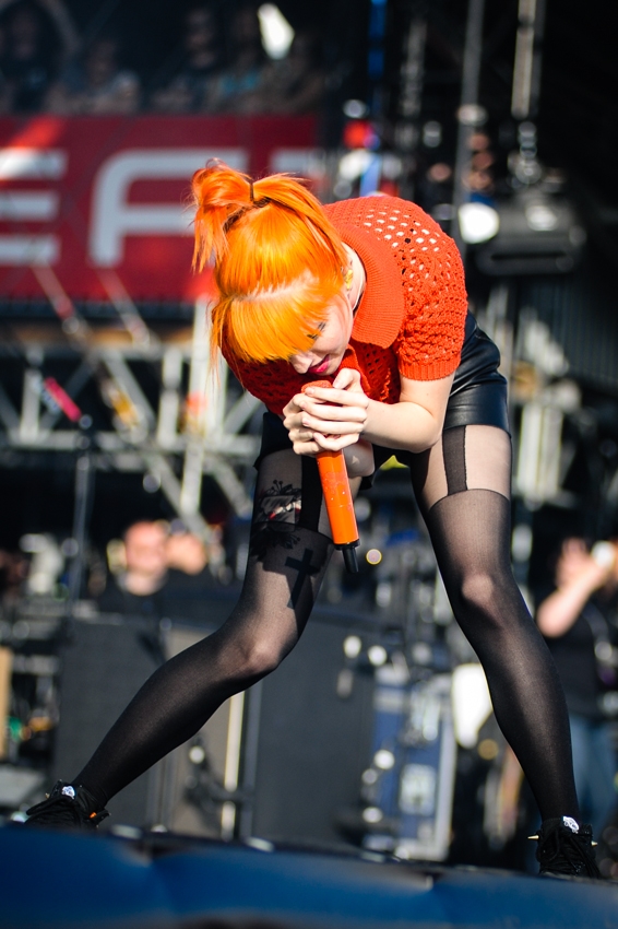 Frontfrau Hayley Williams und Co. bekommt man hierzulande nicht oft vor die Linse. – Paramore.