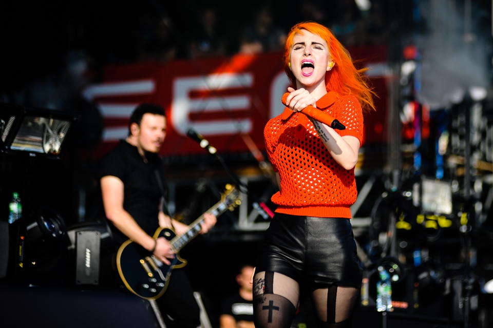 Frontfrau Hayley Williams und Co. bekommt man hierzulande nicht oft vor die Linse. – Paramore.
