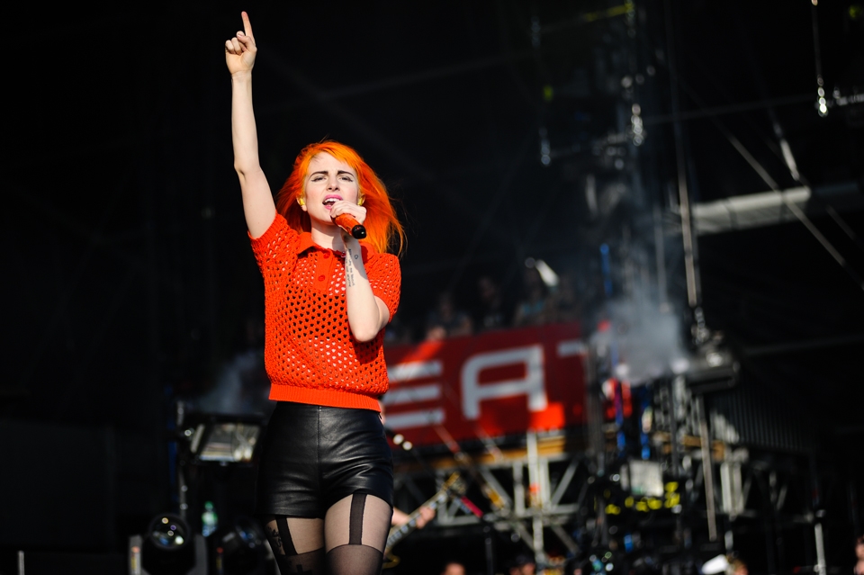 Frontfrau Hayley Williams und Co. bekommt man hierzulande nicht oft vor die Linse. – Paramore.