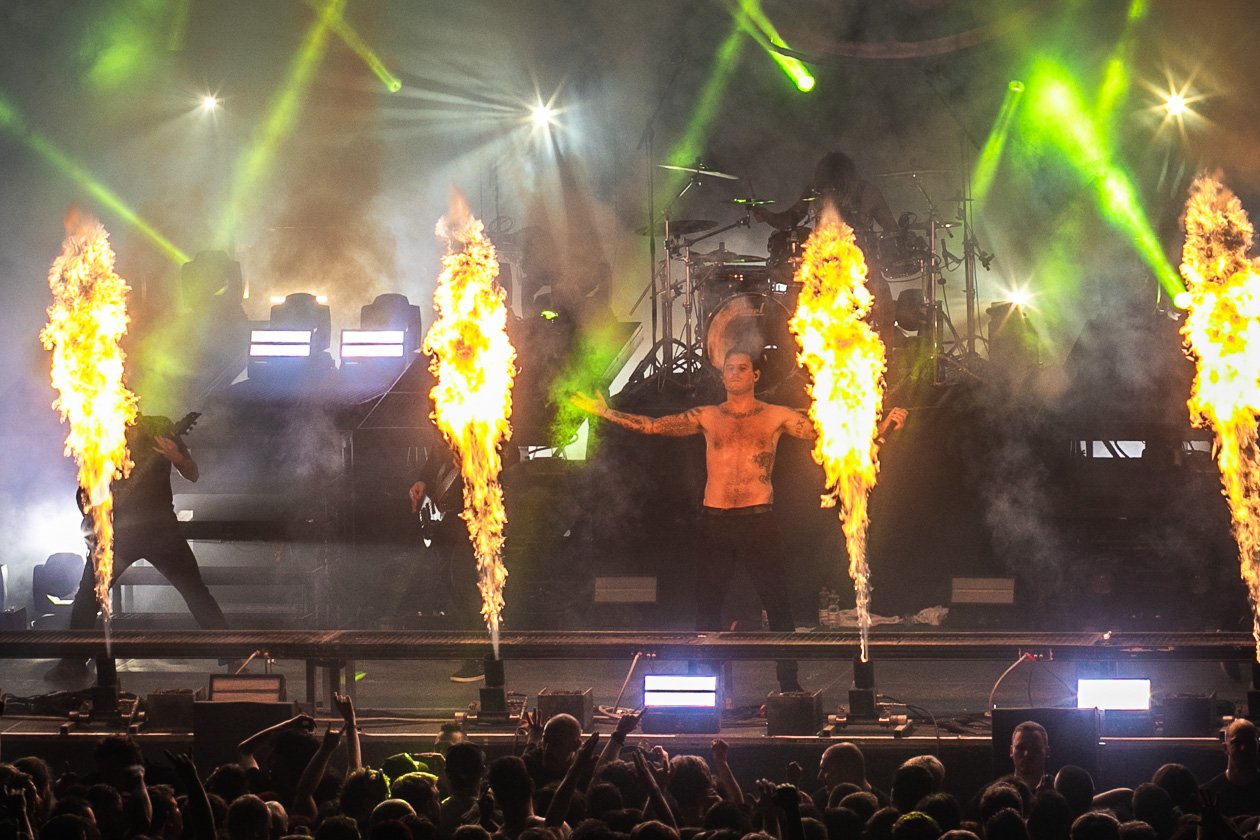 Die Australier begeisterten die Fans in der Domstadt. – Parkway Drive.
