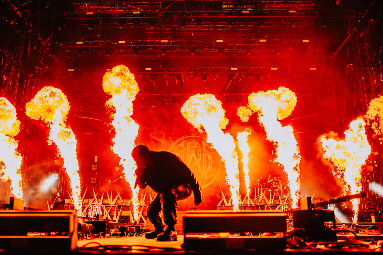 Die australischen Headliner sorgten am Festivalsonntag für den Abriss. – Parkway Drive.