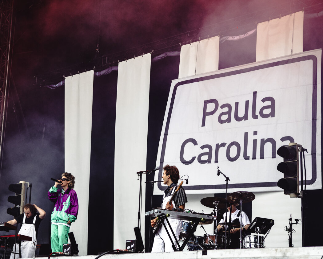 Gut gelaunt beim Southside: die Newcomerin aus Mannheim. – Paula Carolina.