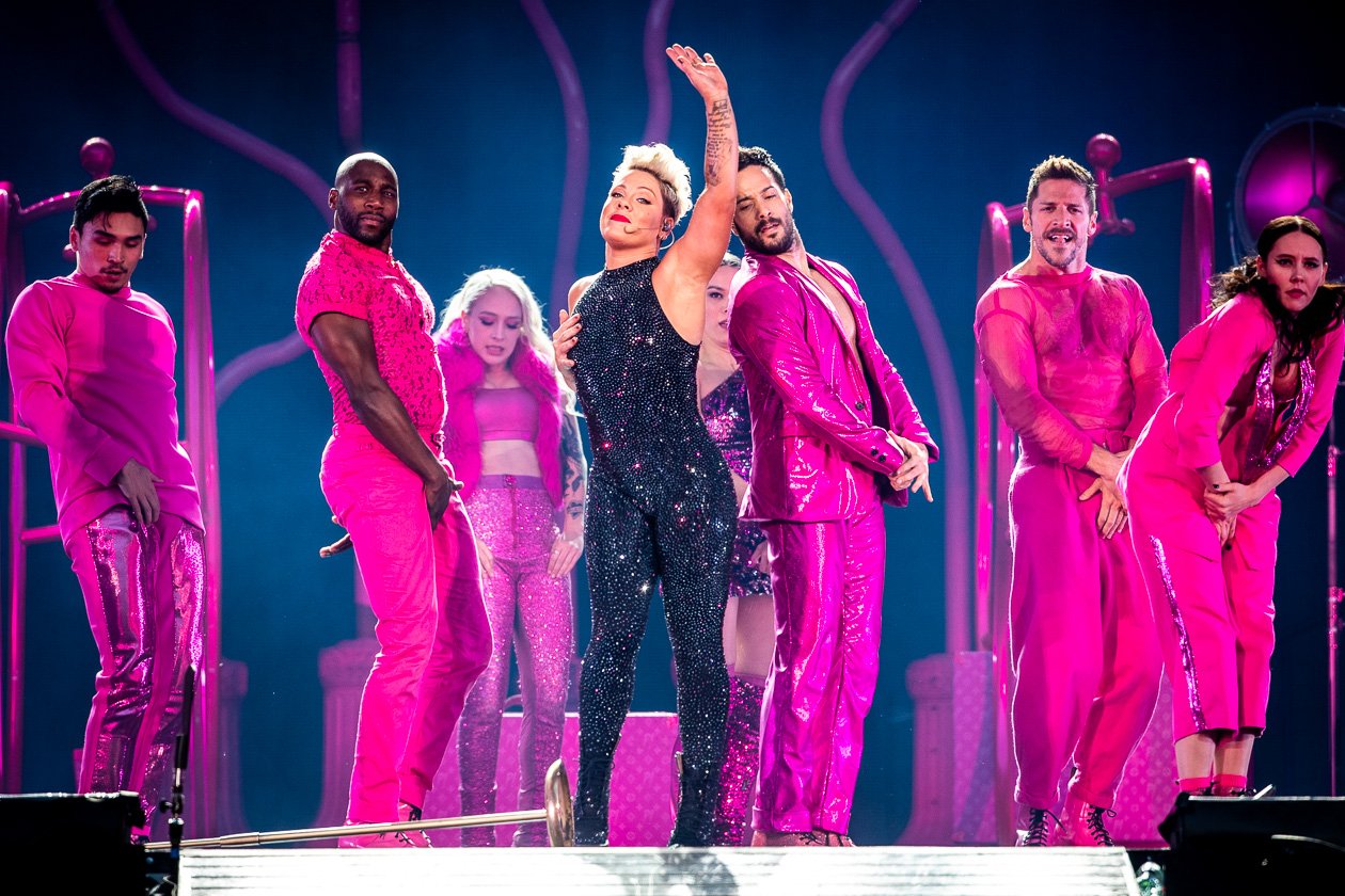 'Get The Party Started' - und 60.000 schauten zu! – Pink.