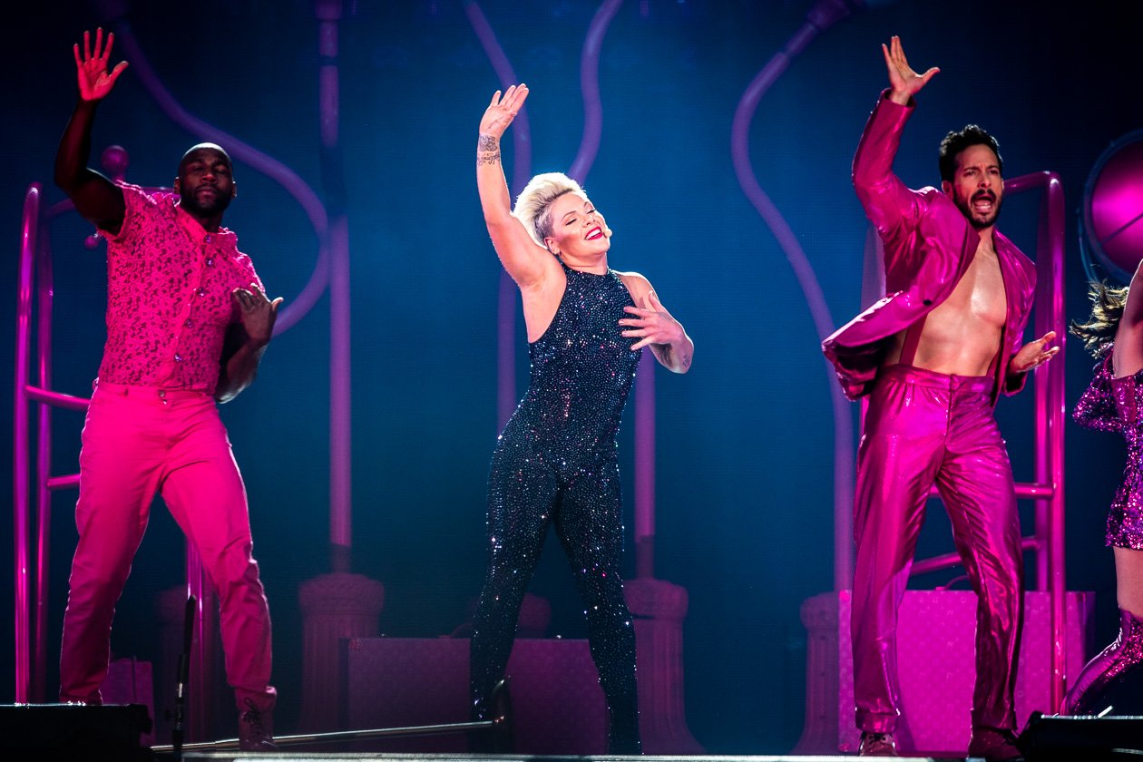 'Get The Party Started' - und 60.000 schauten zu! – Pink.