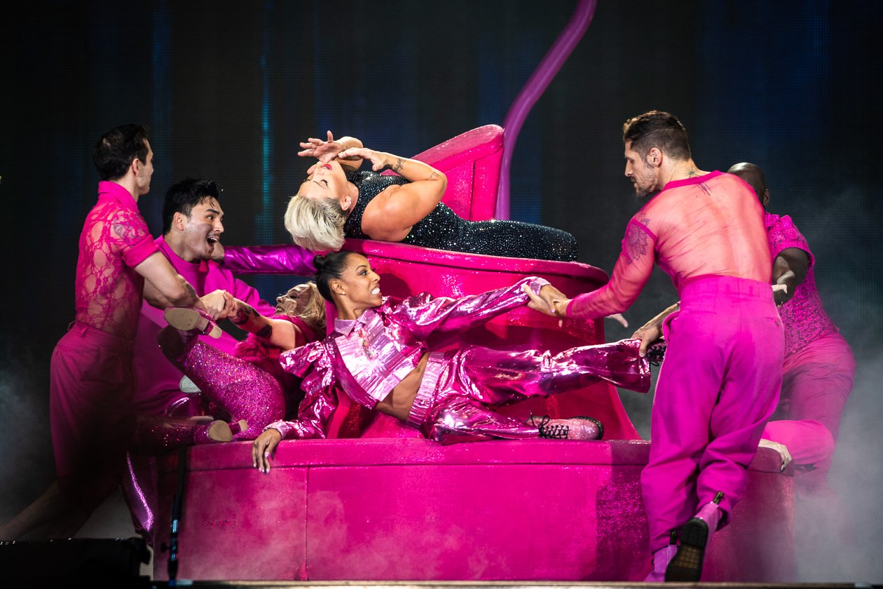 'Get The Party Started' - und 60.000 schauten zu! – Pink.