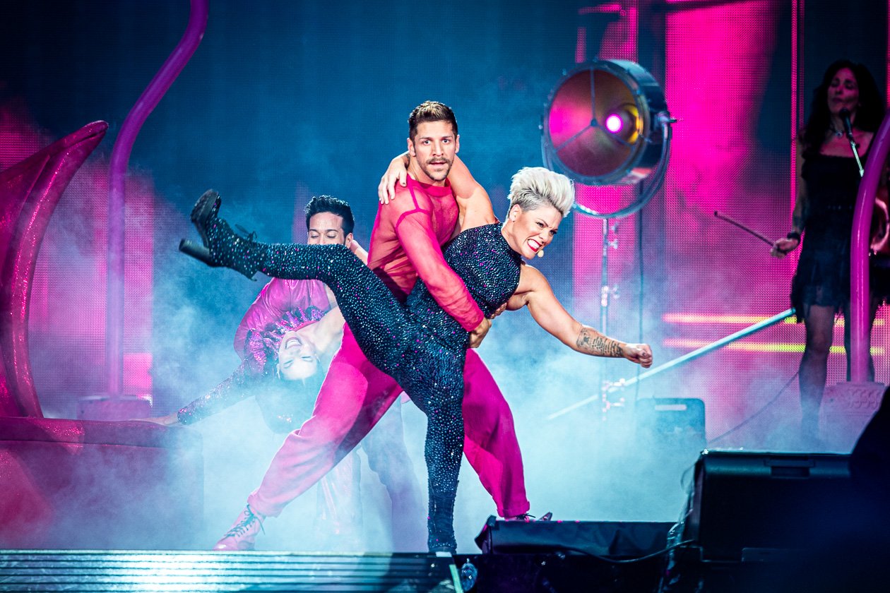 'Get The Party Started' - und 60.000 schauten zu! – Pink.