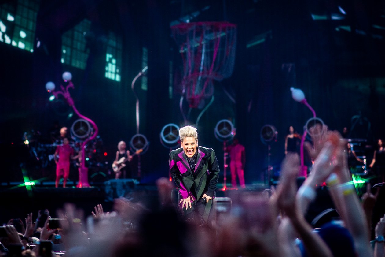 'Get The Party Started' - und 60.000 schauten zu! – Pink.
