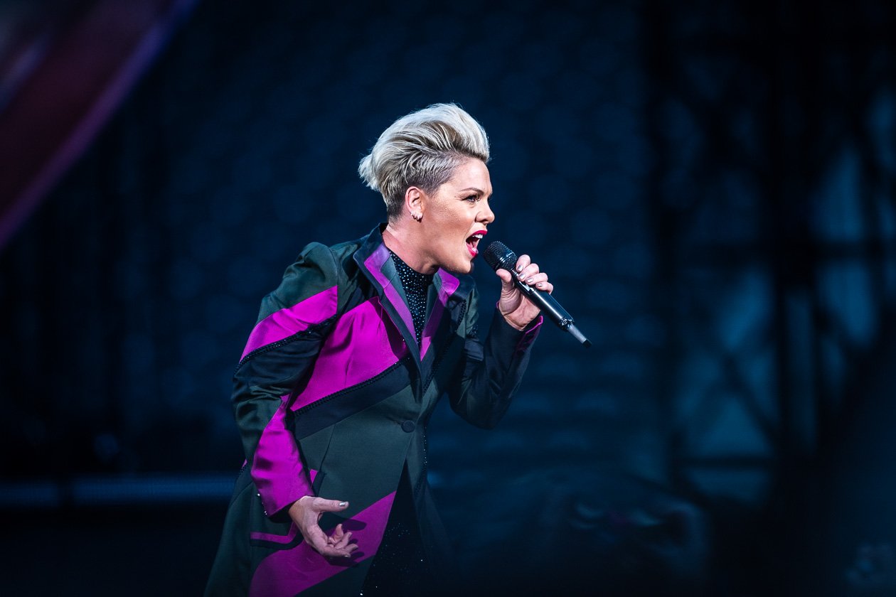 'Get The Party Started' - und 60.000 schauten zu! – Pink.