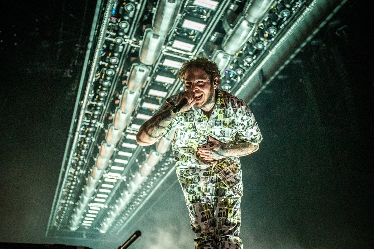 12.000 Fans huldigen dem US-Rapper. – Post Malone.
