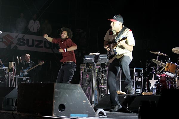 Rage Against The Machine – Beim RAR 2008 lieferten RATM einen spektakulären Headliner-Gig ab. – 
