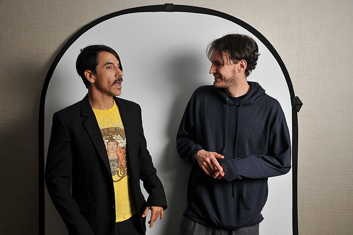 Red Hot Chili Peppers – Anthony Kiedis und Josh Klinghoffer beim Interview im Kölner Hyatt Hotel. – Anthony Kiedis und Josh Klinghoffer